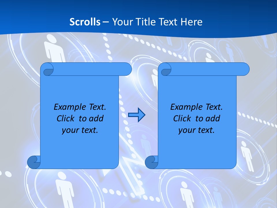 Linked Symbol Networking PowerPoint Template