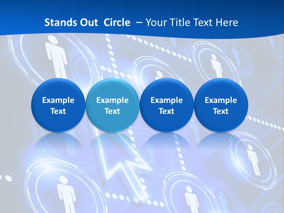 Linked Symbol Networking PowerPoint Template