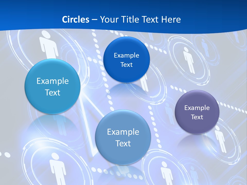 Linked Symbol Networking PowerPoint Template