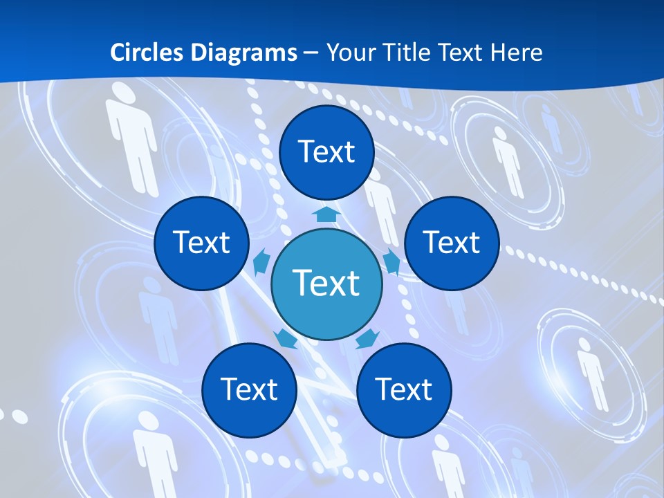 Linked Symbol Networking PowerPoint Template