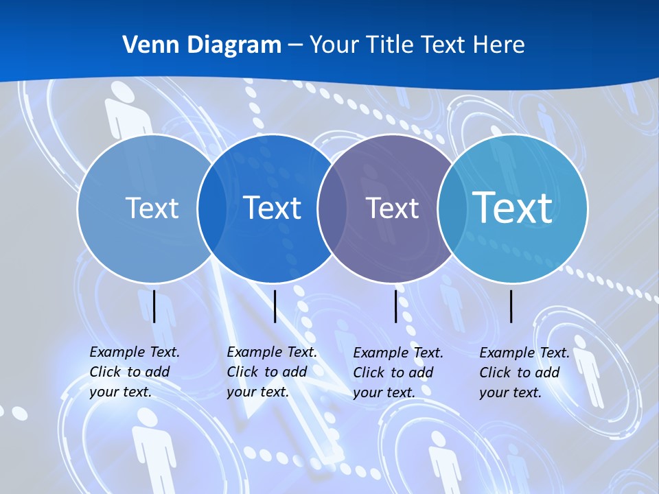 Linked Symbol Networking PowerPoint Template