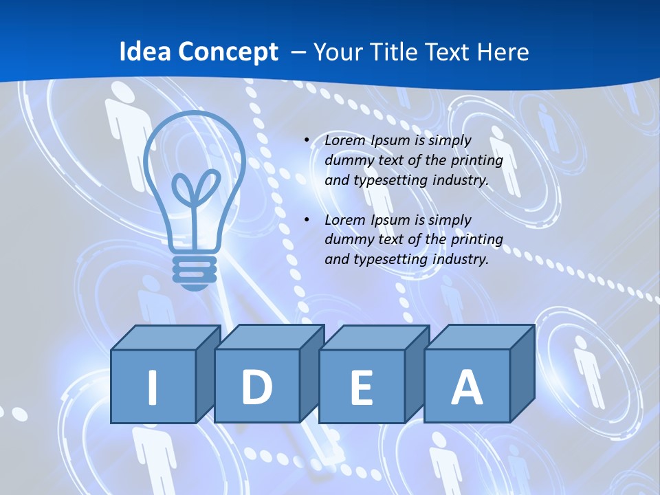 Linked Symbol Networking PowerPoint Template