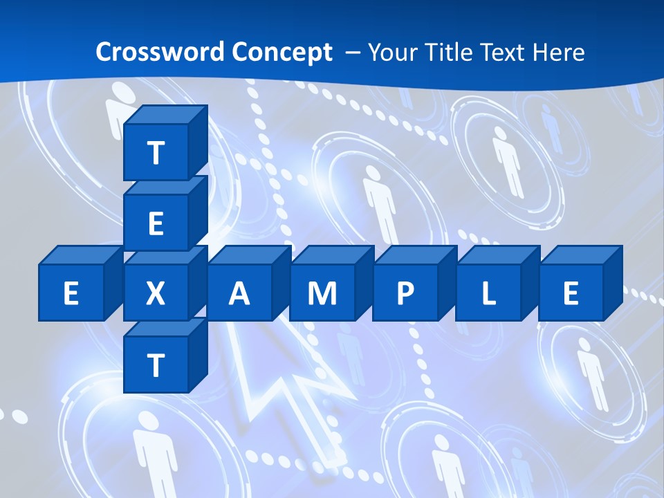Linked Symbol Networking PowerPoint Template