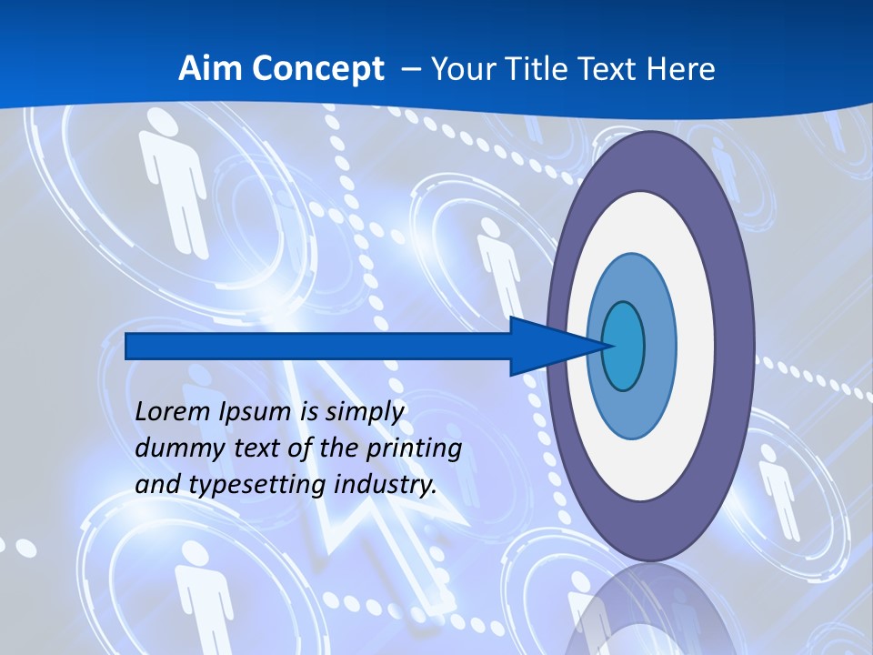 Linked Symbol Networking PowerPoint Template