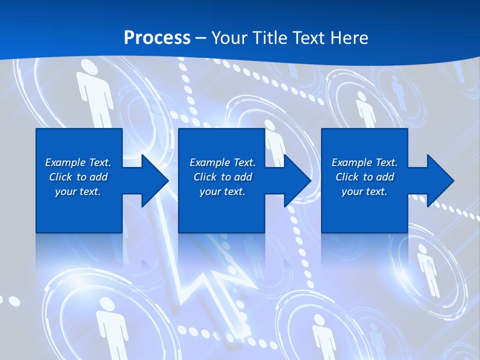 Linked Symbol Networking PowerPoint Template