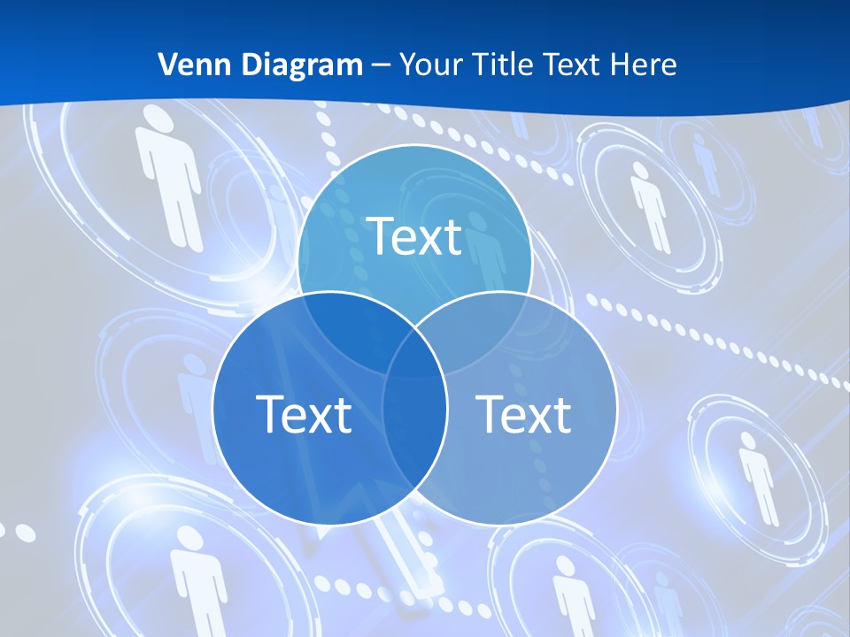 Linked Symbol Networking PowerPoint Template