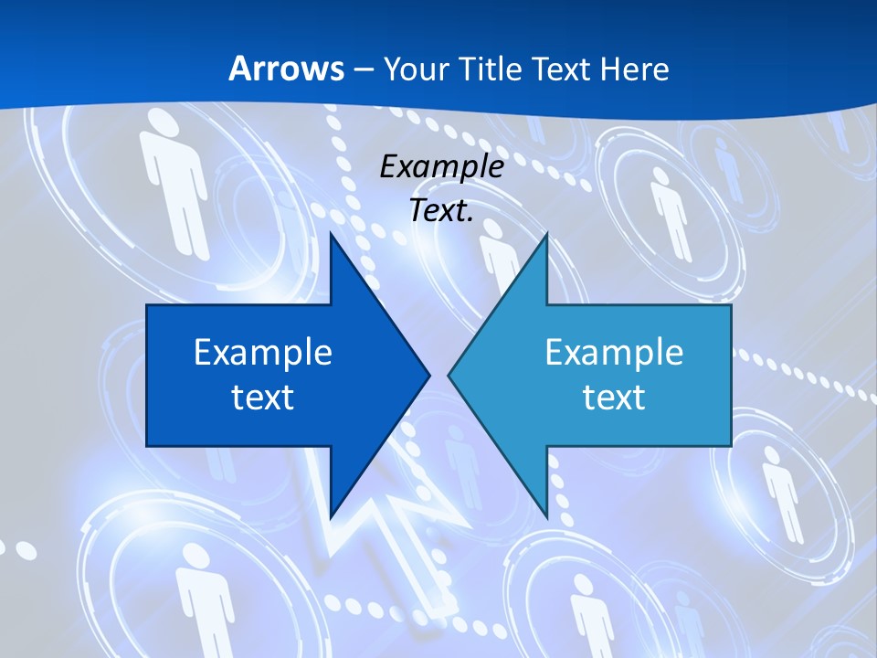 Linked Symbol Networking PowerPoint Template