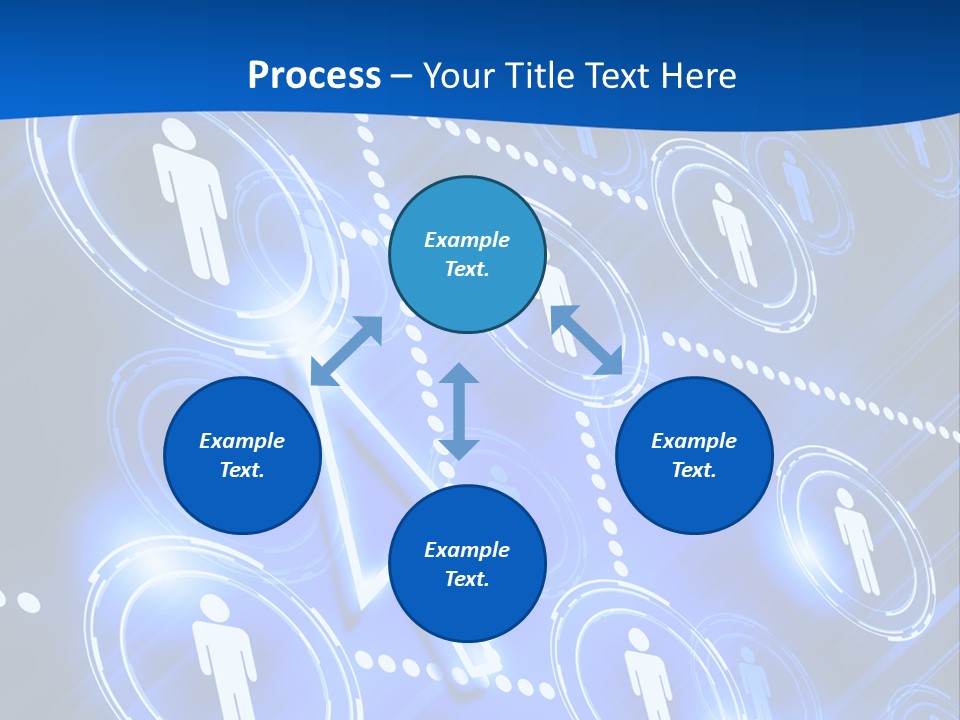 Linked Symbol Networking PowerPoint Template