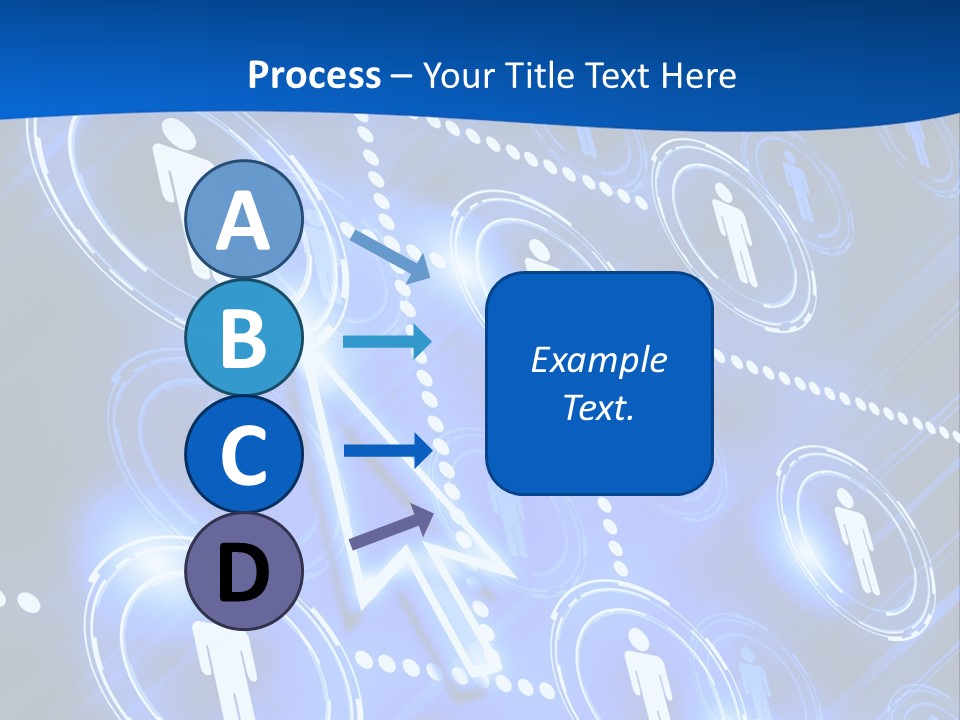 Linked Symbol Networking PowerPoint Template