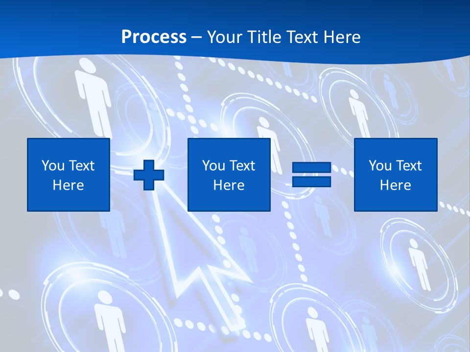 Linked Symbol Networking PowerPoint Template