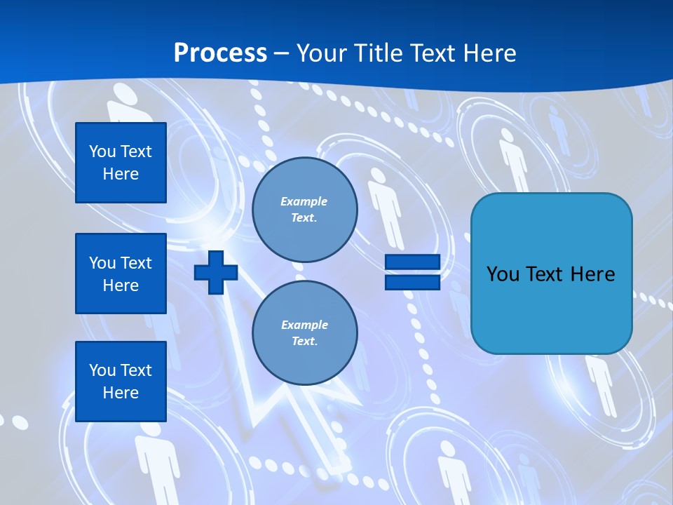 Linked Symbol Networking PowerPoint Template