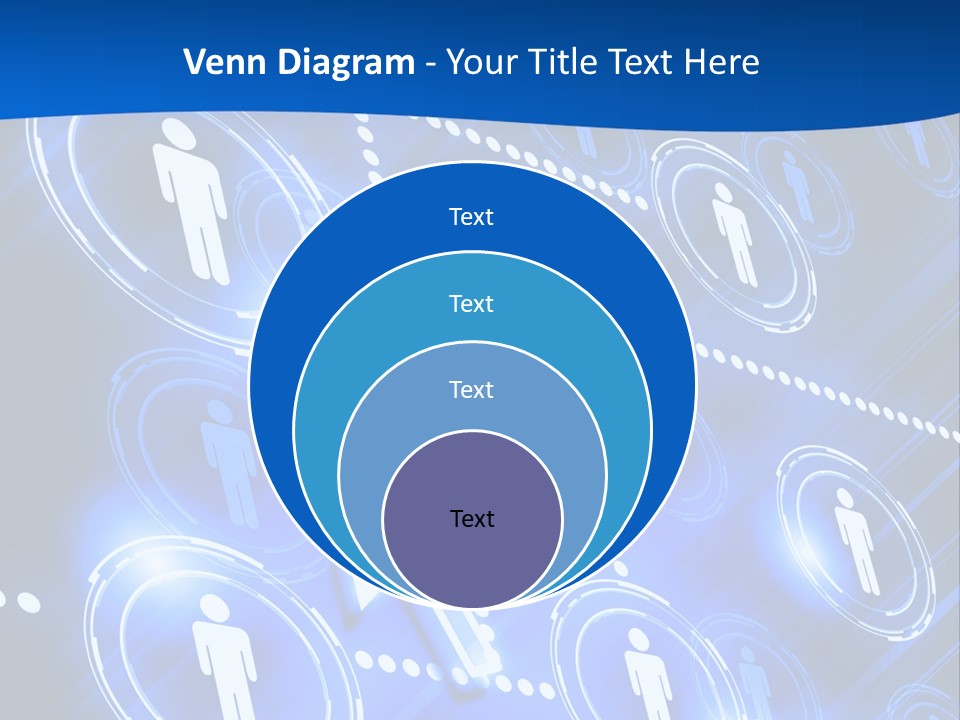 Linked Symbol Networking PowerPoint Template