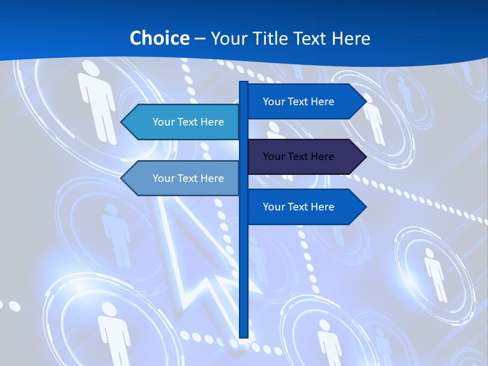 Linked Symbol Networking PowerPoint Template