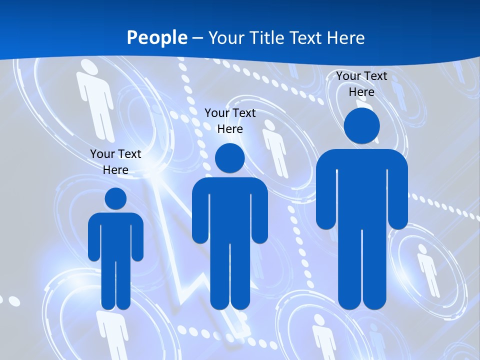 Linked Symbol Networking PowerPoint Template