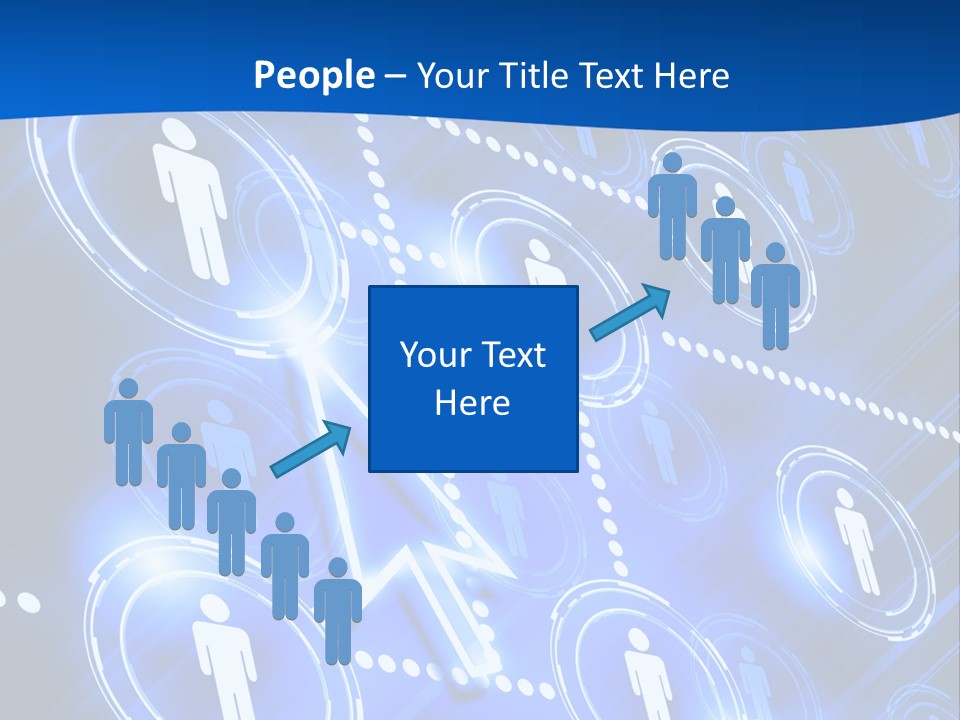 Linked Symbol Networking PowerPoint Template