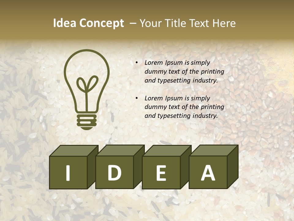 Wheat Agriculture Grind PowerPoint Template