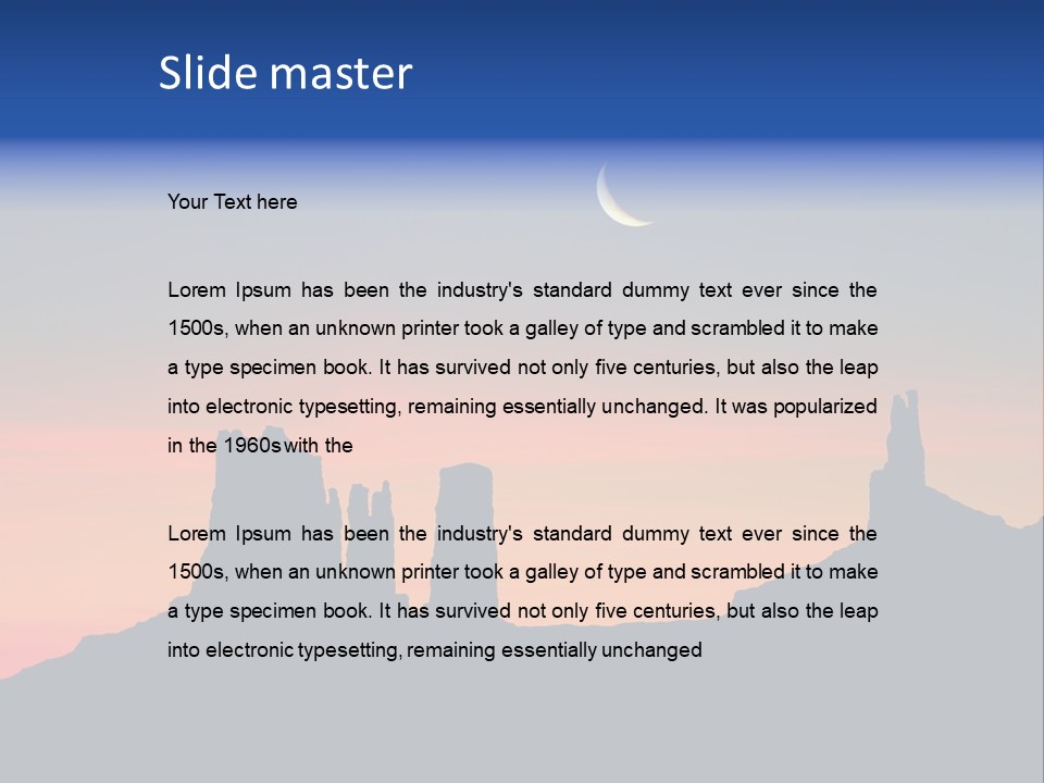 Valley Mystery Poetry PowerPoint Template