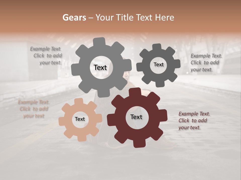 Slum Unhappy Message PowerPoint Template