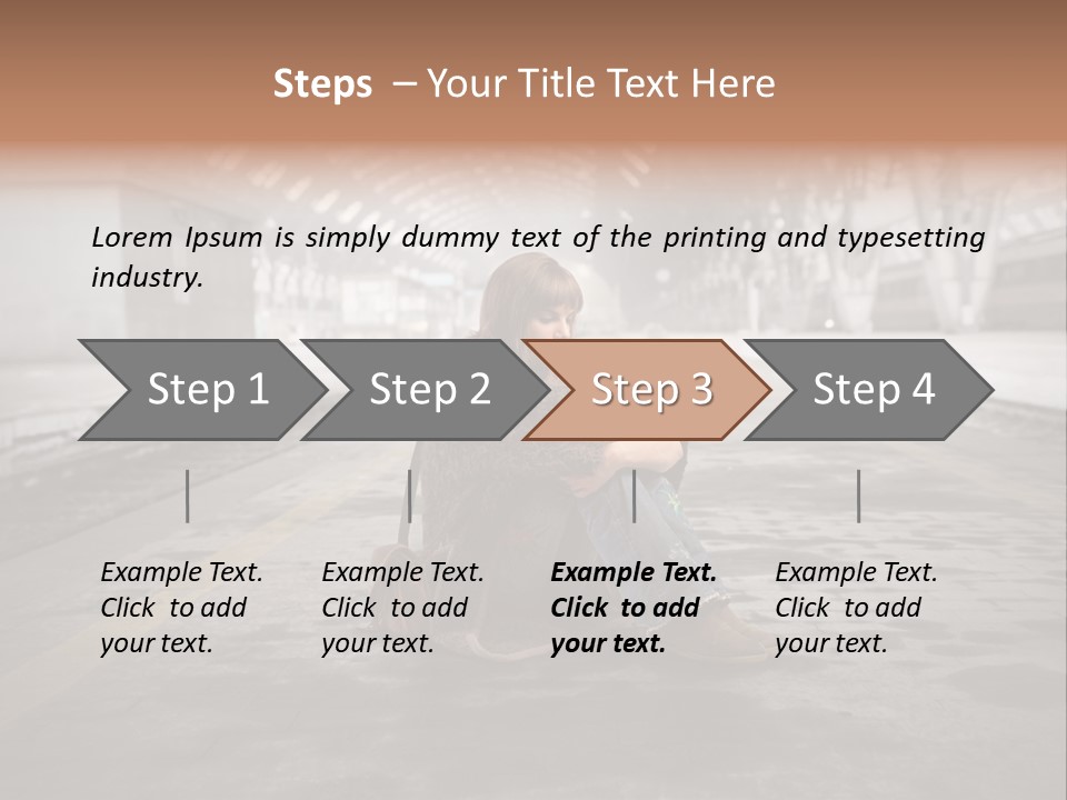 Slum Unhappy Message PowerPoint Template