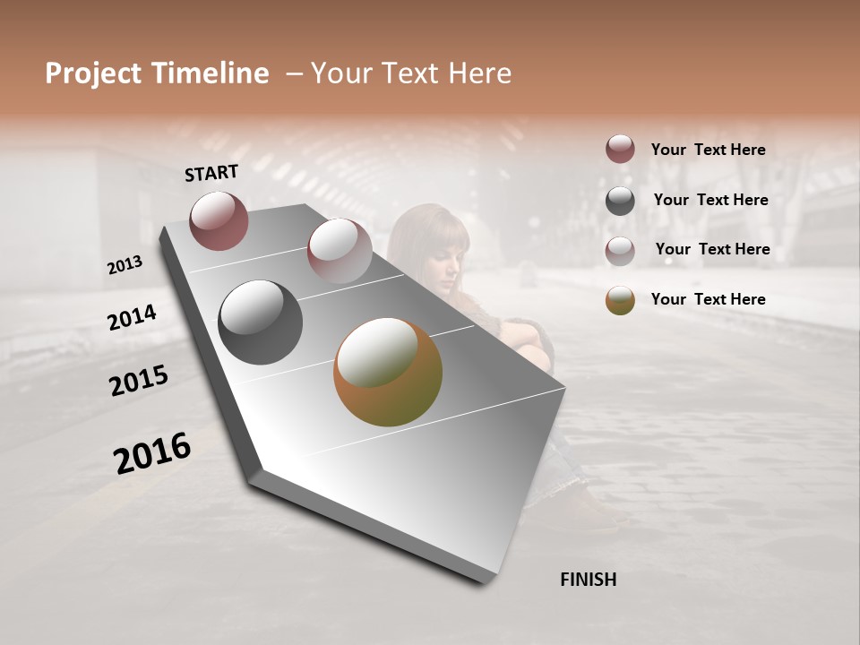 Slum Unhappy Message PowerPoint Template