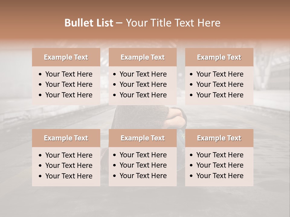 Slum Unhappy Message PowerPoint Template