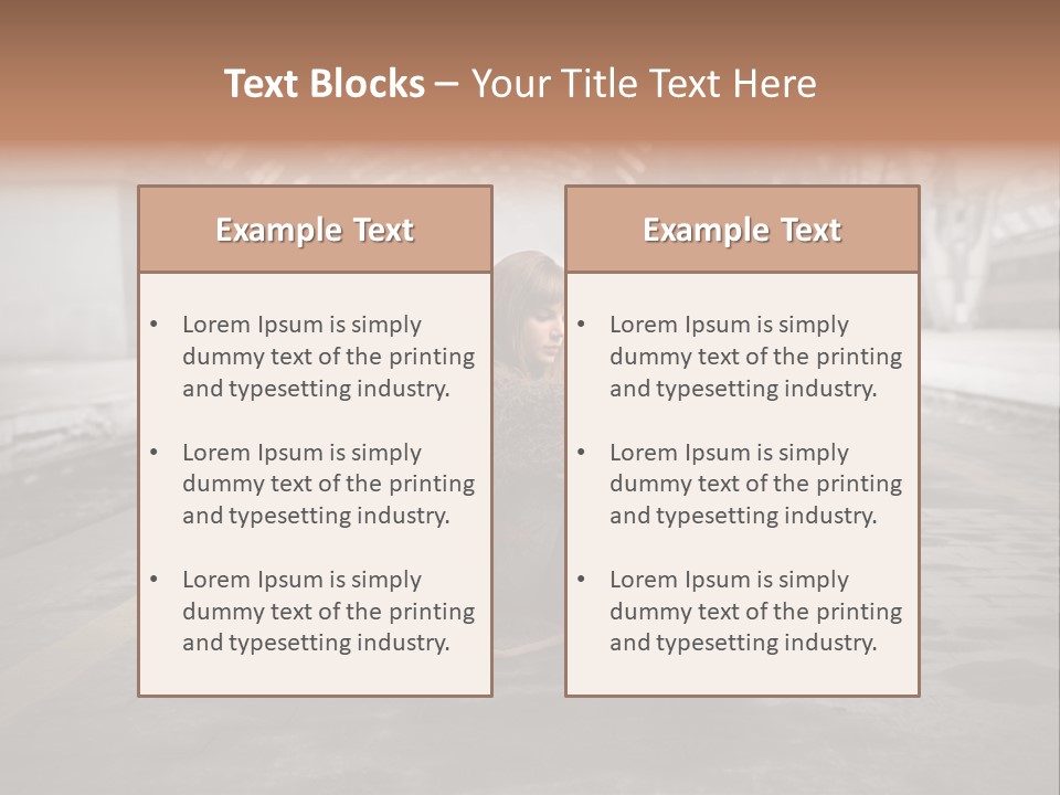 Slum Unhappy Message PowerPoint Template