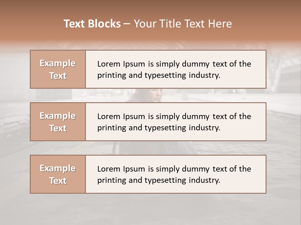 Slum Unhappy Message PowerPoint Template
