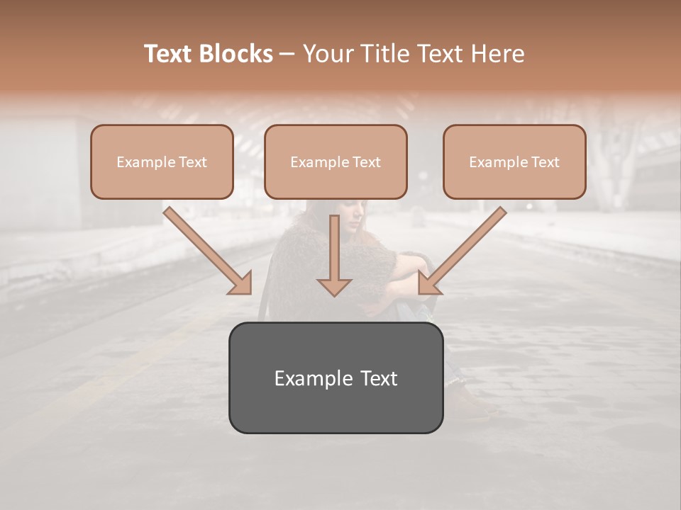 Slum Unhappy Message PowerPoint Template