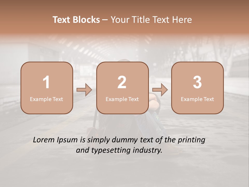 Slum Unhappy Message PowerPoint Template