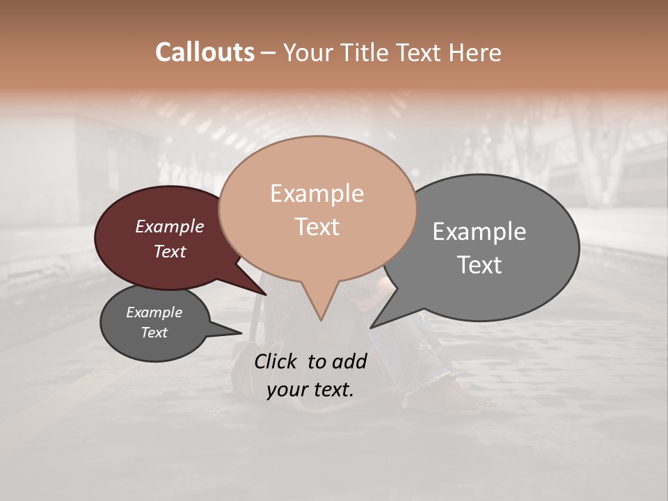 Slum Unhappy Message PowerPoint Template