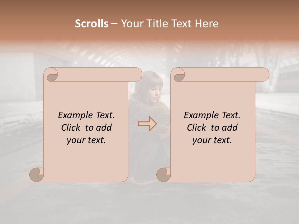 Slum Unhappy Message PowerPoint Template