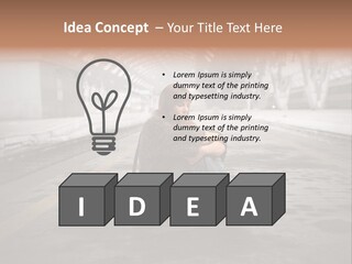 Slum Unhappy Message PowerPoint Template