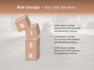 Slum Unhappy Message PowerPoint Template