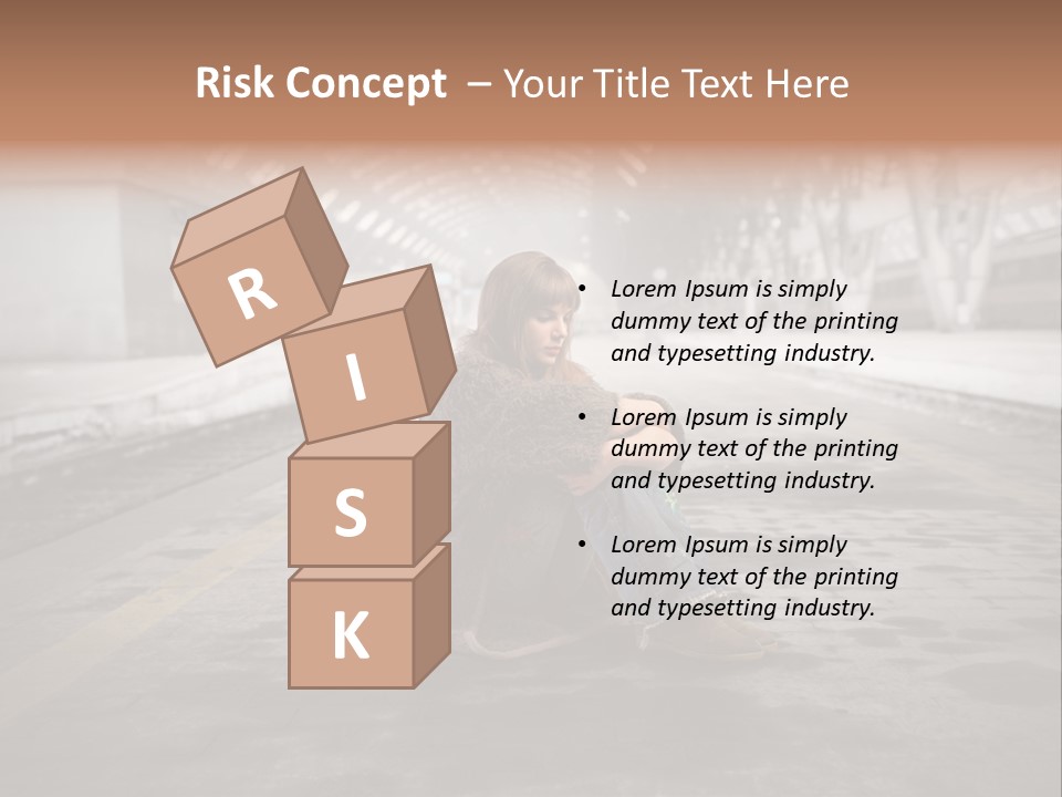 Slum Unhappy Message PowerPoint Template
