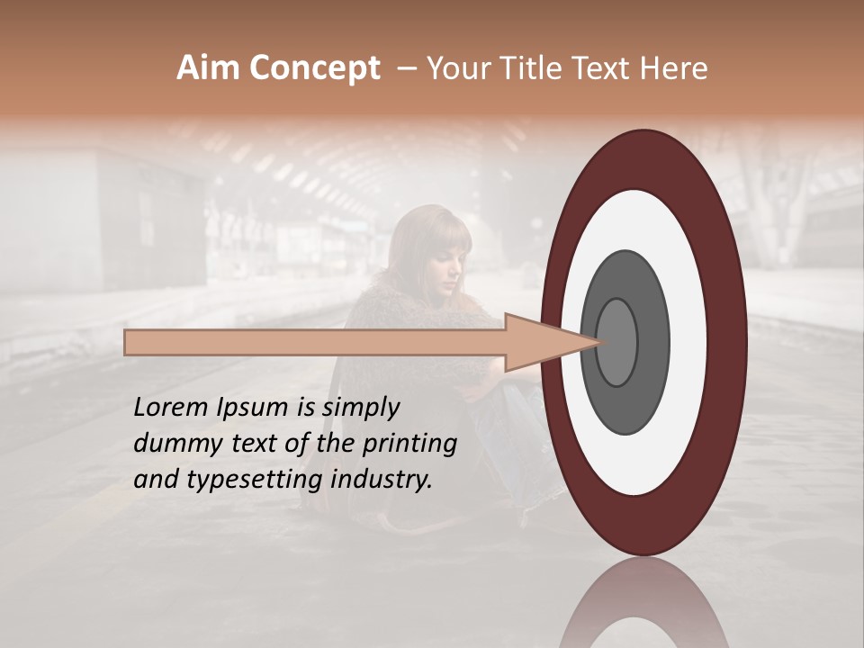 Slum Unhappy Message PowerPoint Template