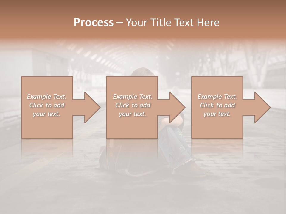 Slum Unhappy Message PowerPoint Template