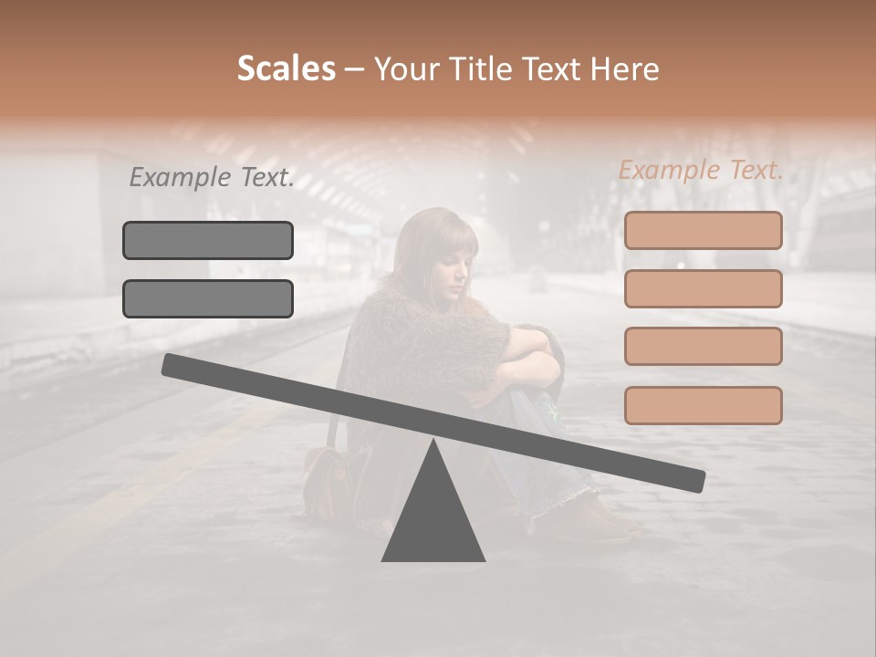Slum Unhappy Message PowerPoint Template