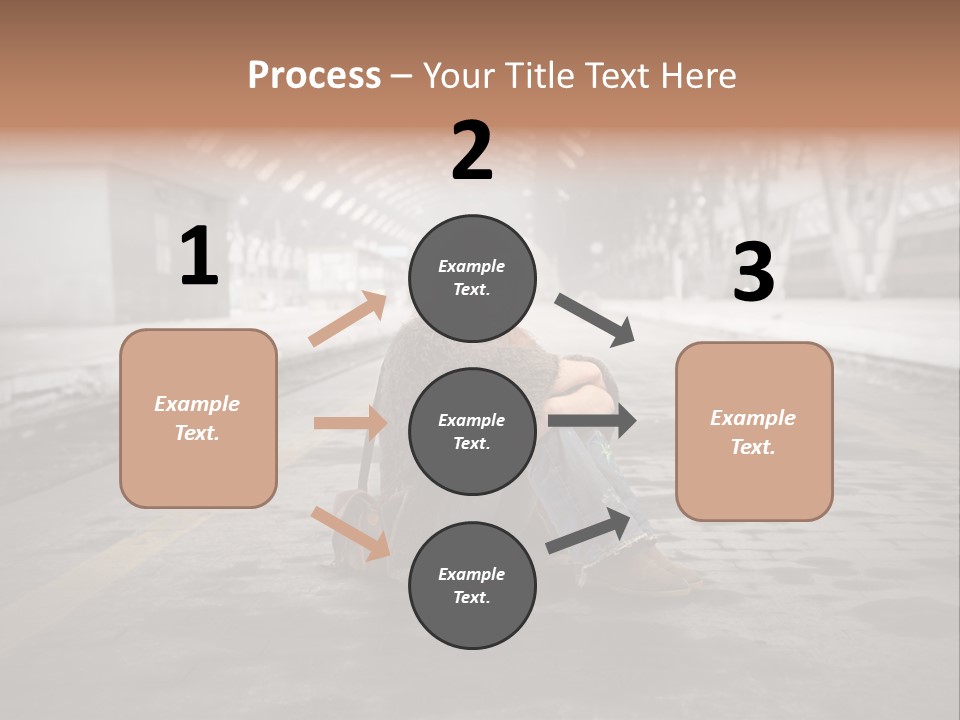 Slum Unhappy Message PowerPoint Template