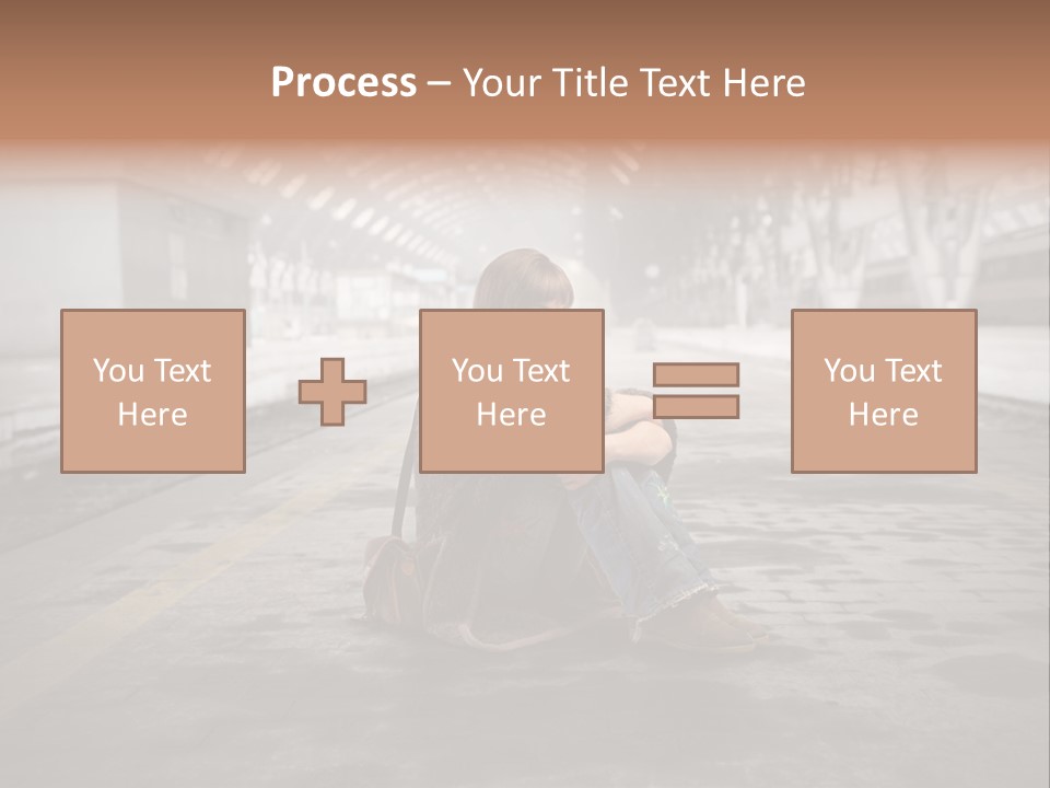 Slum Unhappy Message PowerPoint Template