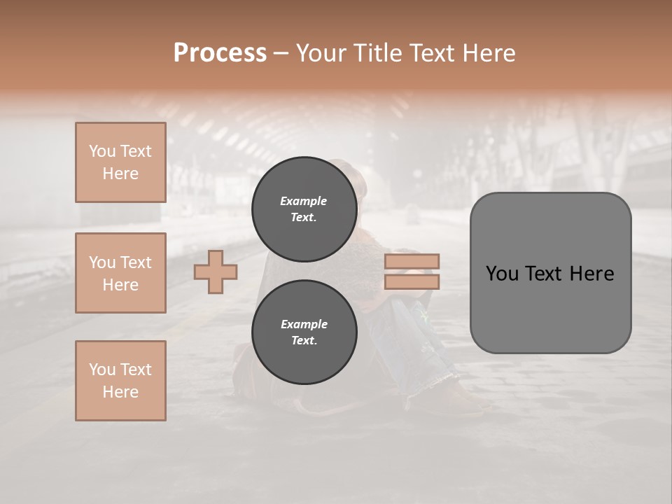 Slum Unhappy Message PowerPoint Template