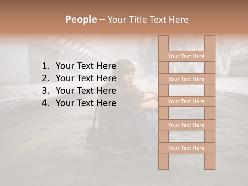 Slum Unhappy Message PowerPoint Template