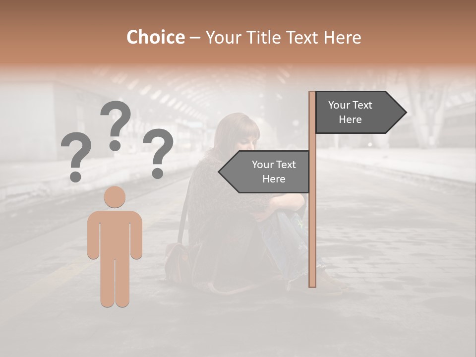 Slum Unhappy Message PowerPoint Template