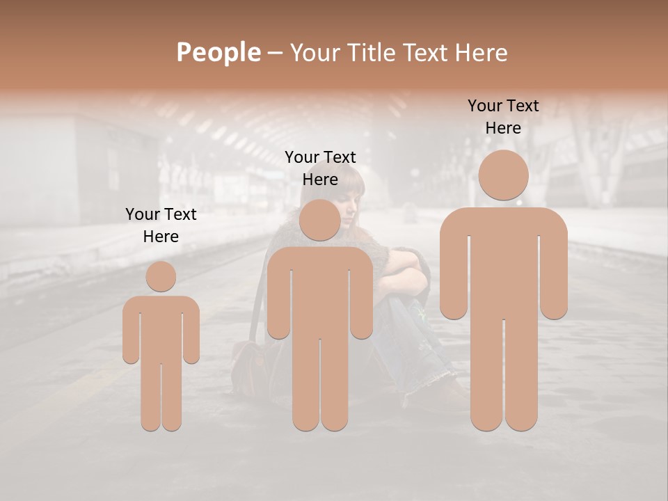 Slum Unhappy Message PowerPoint Template