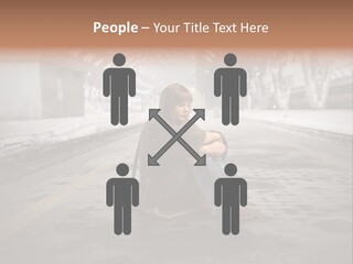 Slum Unhappy Message PowerPoint Template