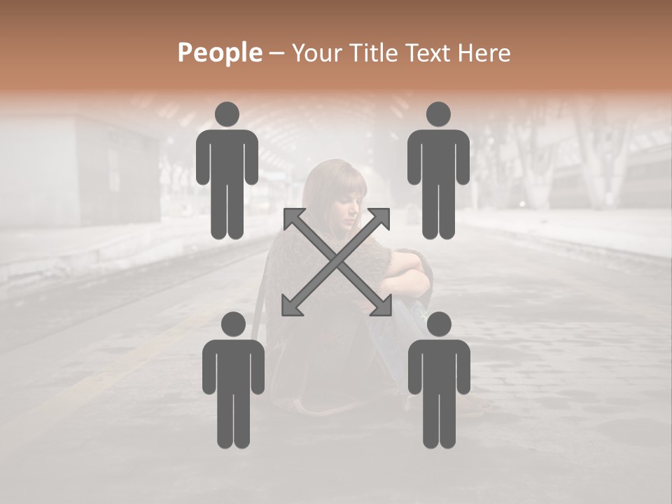 Slum Unhappy Message PowerPoint Template