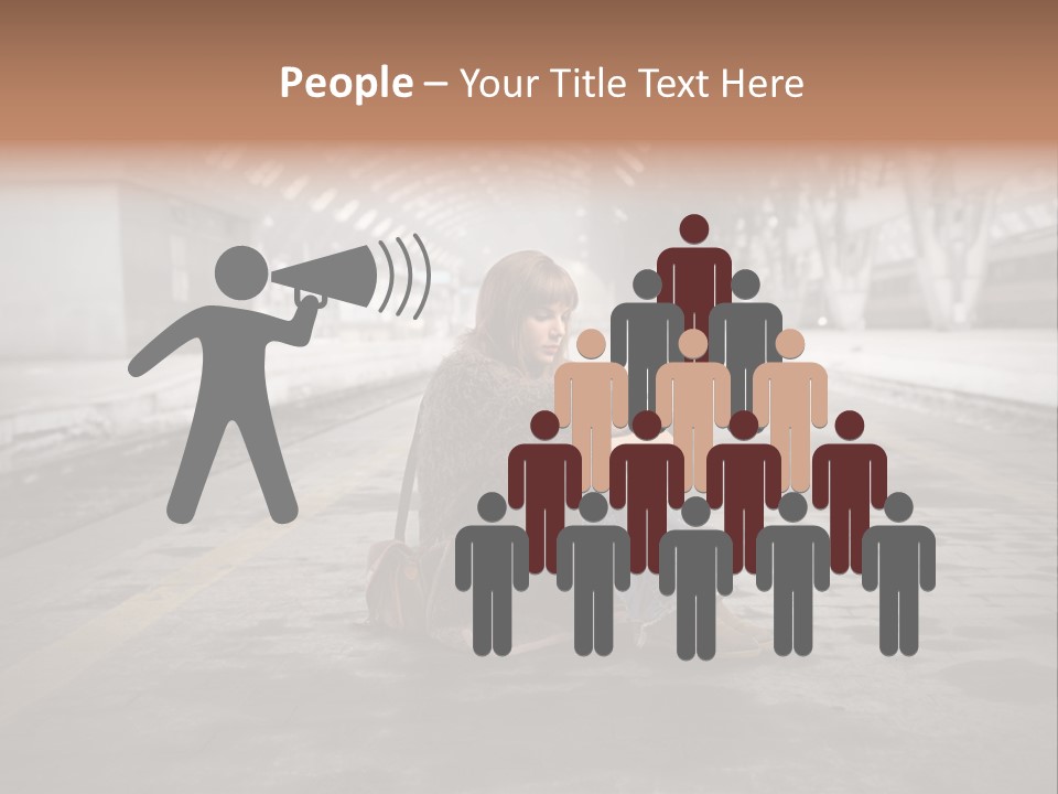 Slum Unhappy Message PowerPoint Template