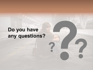 Slum Unhappy Message PowerPoint Template