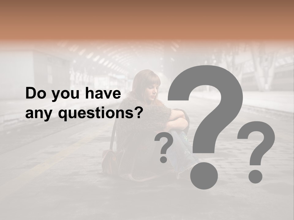 Slum Unhappy Message PowerPoint Template