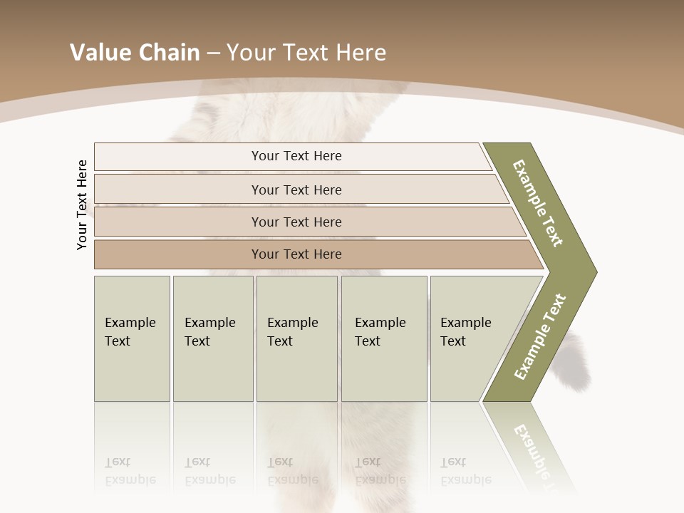 Striped Tabby Standing PowerPoint Template
