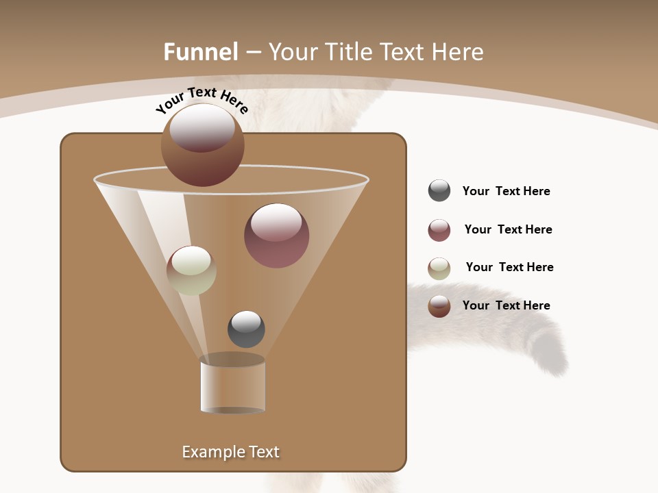 Striped Tabby Standing PowerPoint Template